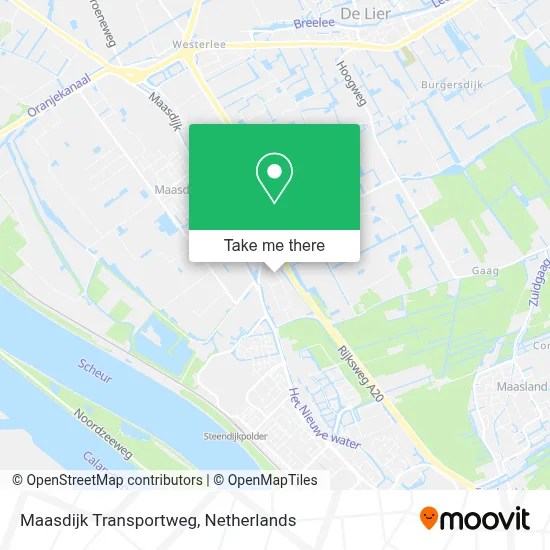 Maasdijk Transportweg map