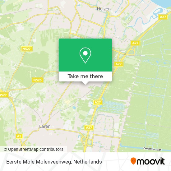 Eerste Mole Molenveenweg map