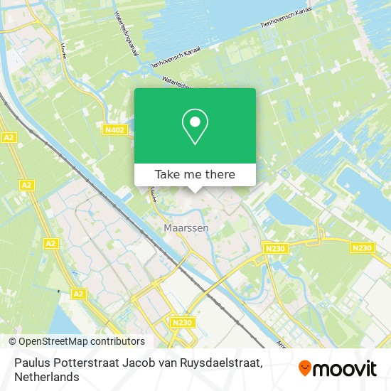 Paulus Potterstraat Jacob van Ruysdaelstraat map