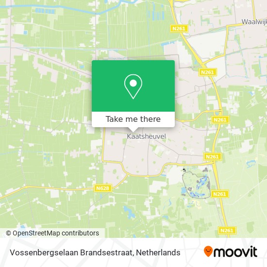 Vossenbergselaan Brandsestraat map