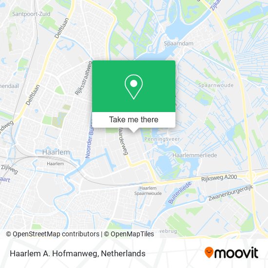 Haarlem A. Hofmanweg map