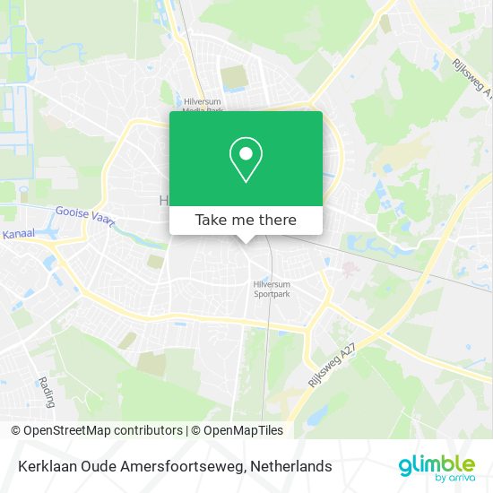 Kerklaan Oude Amersfoortseweg map