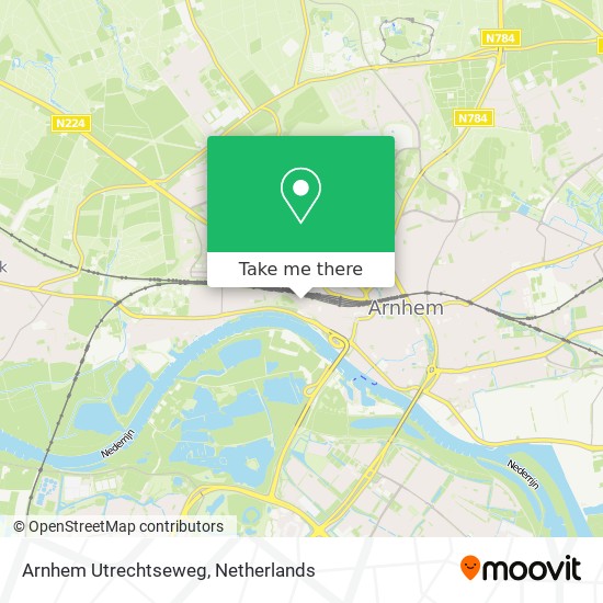 Arnhem Utrechtseweg map