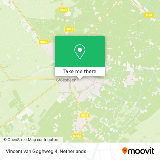 Vincent van Goghweg 4 map