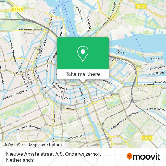 Nieuwe Amstelstraat A.S. Onderwijzerhof map