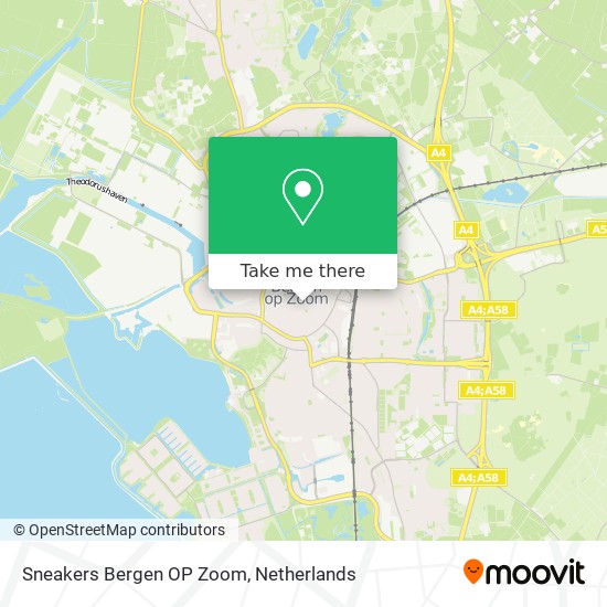 Sneakers Bergen OP Zoom Karte