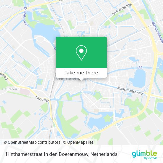 Hinthamerstraat In den Boerenmouw map