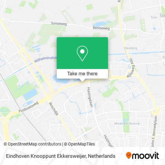 Eindhoven Knooppunt Ekkersweijer map