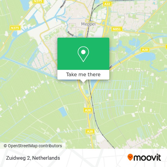 Zuidweg 2 map