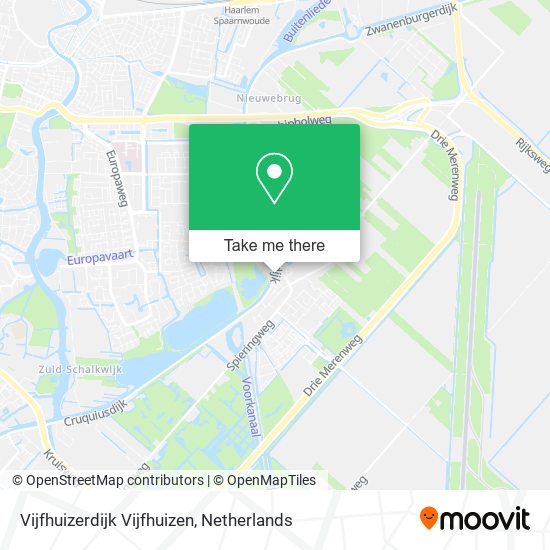 Vijfhuizerdijk Vijfhuizen map