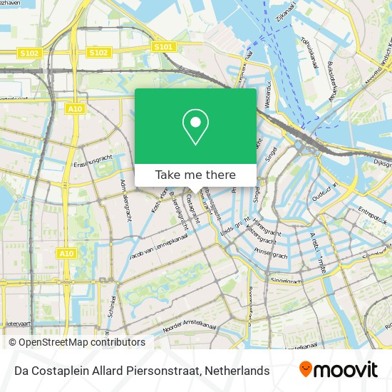 Da Costaplein Allard Piersonstraat map