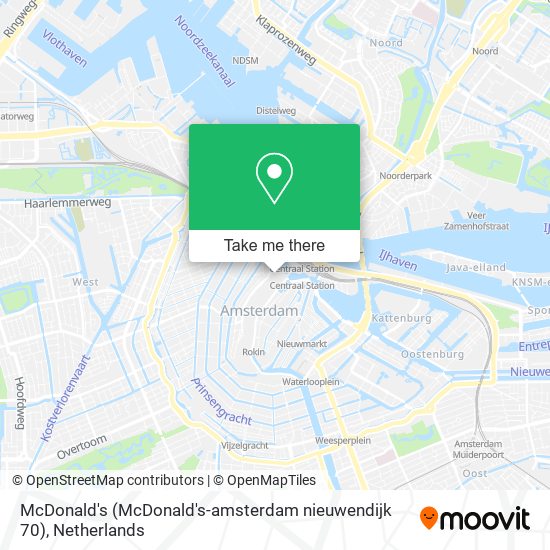 McDonald's (McDonald's-amsterdam nieuwendijk 70) Karte