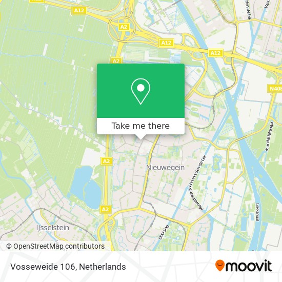 Vosseweide 106 map