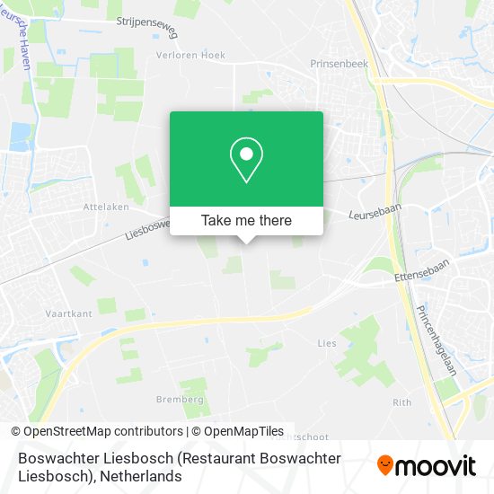 Boswachter Liesbosch (Restaurant Boswachter Liesbosch) map