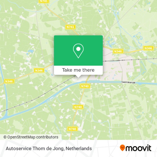 Autoservice Thom de Jong Karte