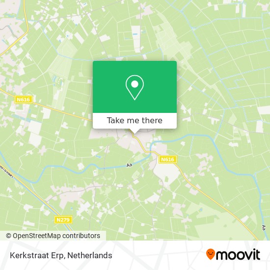 Kerkstraat Erp map
