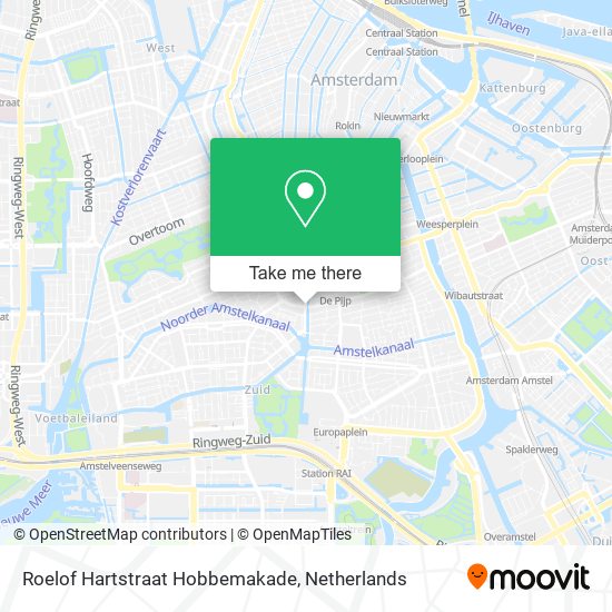Roelof Hartstraat Hobbemakade Karte