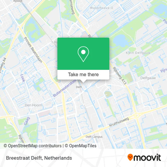 Breestraat Delft map
