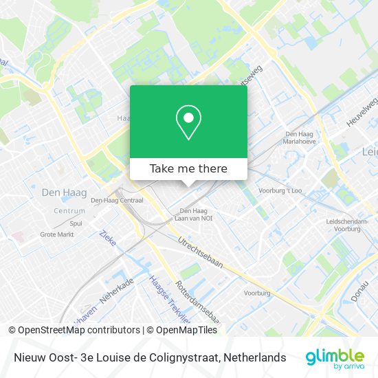 Nieuw Oost- 3e Louise de Colignystraat Karte