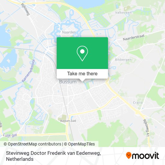 Stevinweg Doctor Frederik van Eedenweg Karte