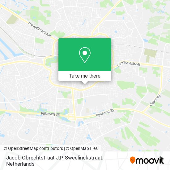 Jacob Obrechtstraat J.P. Sweelinckstraat Karte