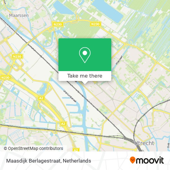 Maasdijk Berlagestraat map