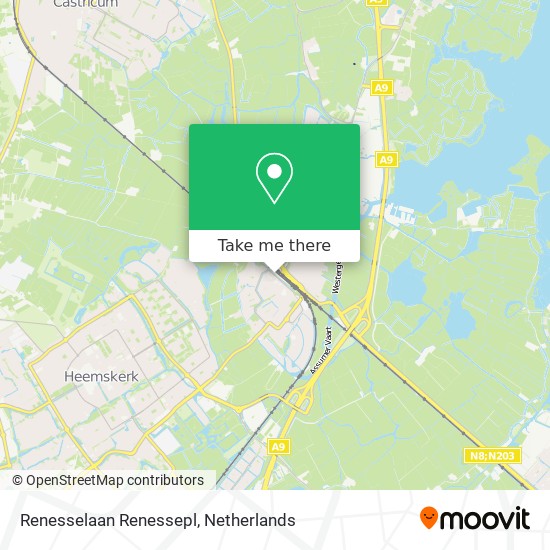 Renesselaan Renessepl map