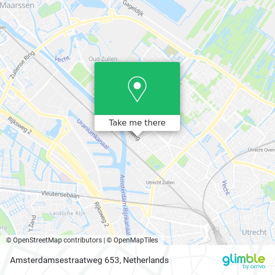 Amsterdamsestraatweg 653 map