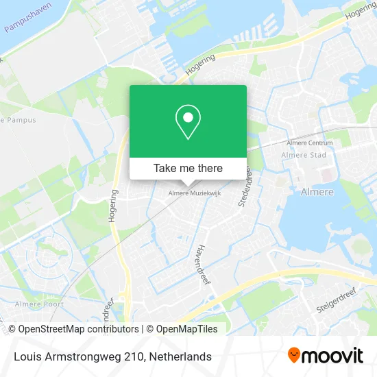 Louis Armstrongweg 210 map