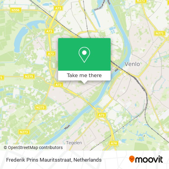 Frederik Prins Mauritsstraat map