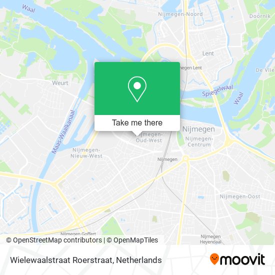 Wielewaalstraat Roerstraat map