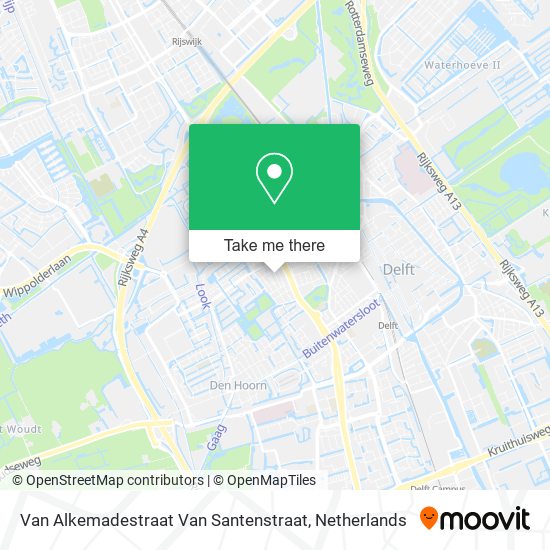 Van Alkemadestraat Van Santenstraat map