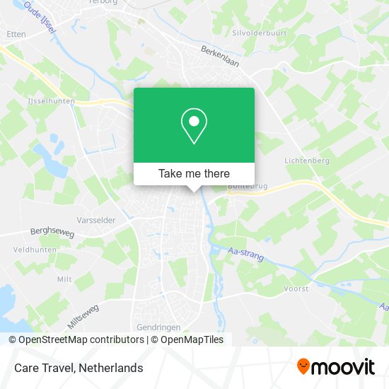 Care Travel map