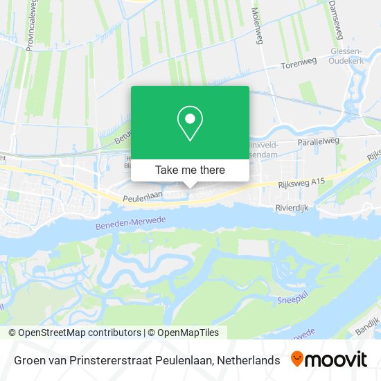 Groen van Prinstererstraat Peulenlaan map