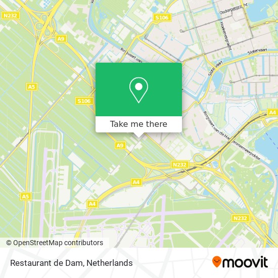 Restaurant de Dam map