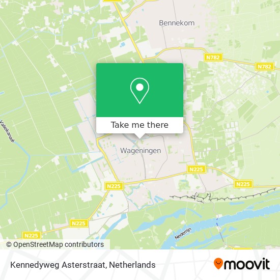 Kennedyweg Asterstraat map