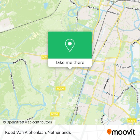 Koed Van Alphenlaan map