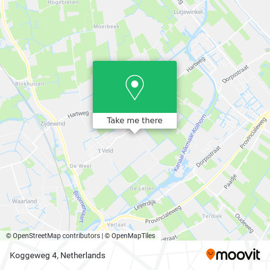 Koggeweg 4 map