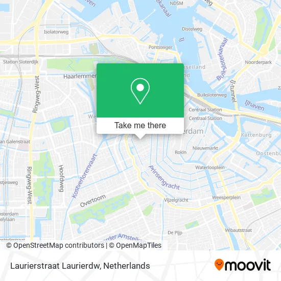 Laurierstraat Laurierdw map