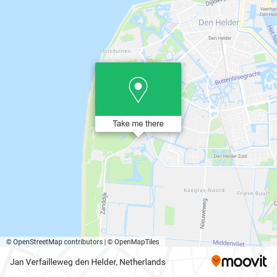 Jan Verfailleweg den Helder map