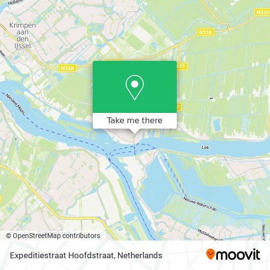 Expeditiestraat Hoofdstraat map