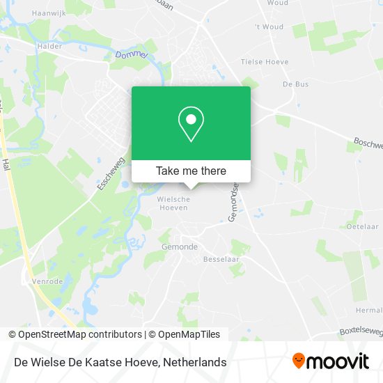 De Wielse De Kaatse Hoeve map