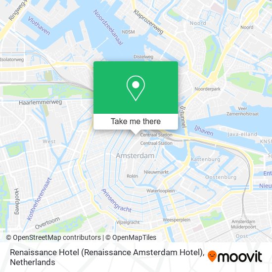 Renaissance Hotel (Renaissance Amsterdam Hotel) Karte