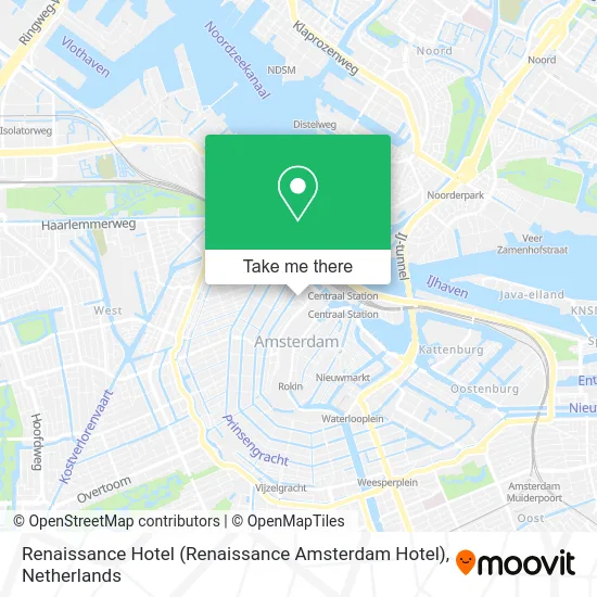 Renaissance Hotel (Renaissance Amsterdam Hotel) map