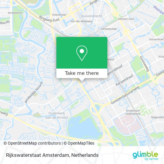 Rijkswaterstaat Amsterdam map