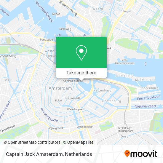 Captain Jack Amsterdam map