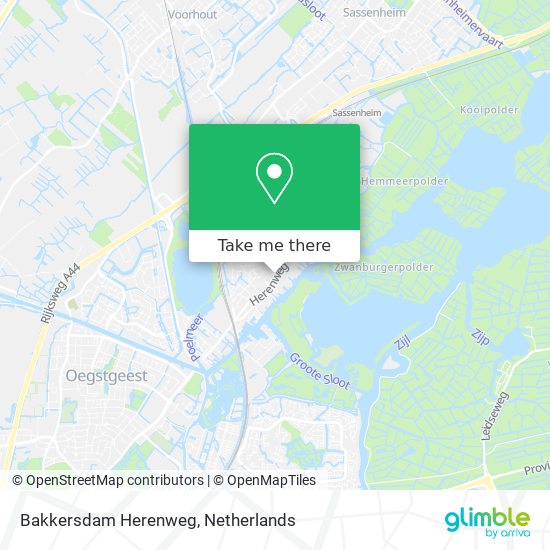 Bakkersdam Herenweg Karte