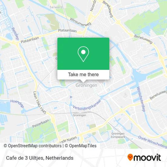 Cafe de 3 Uiltjes map