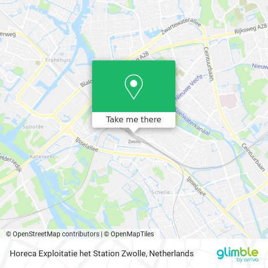 Horeca Exploitatie het Station Zwolle Karte
