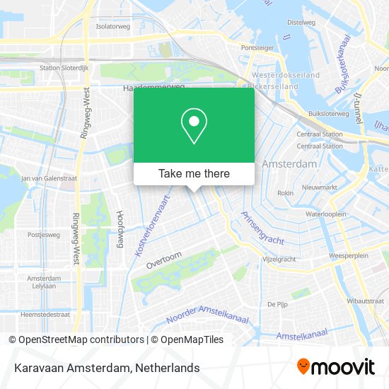 Karavaan Amsterdam map